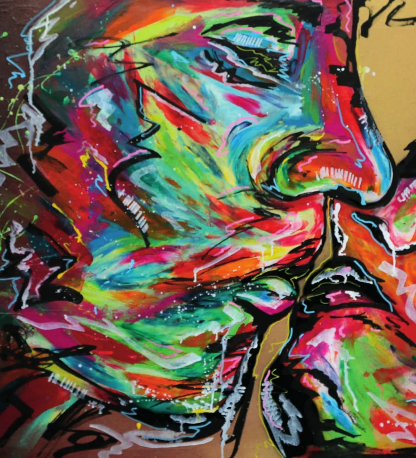 Conjugez aimer, bombe acrylique, 2018, détail